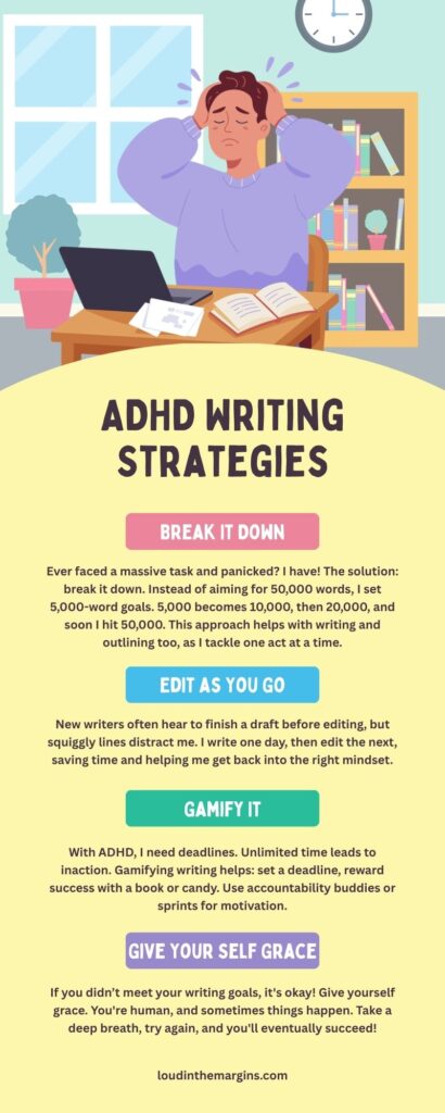 Struggling to write with ADHD? Discover simple, motivating strategies to help ADHD authors and writers stay focused, inspired, and finish their best book yet!