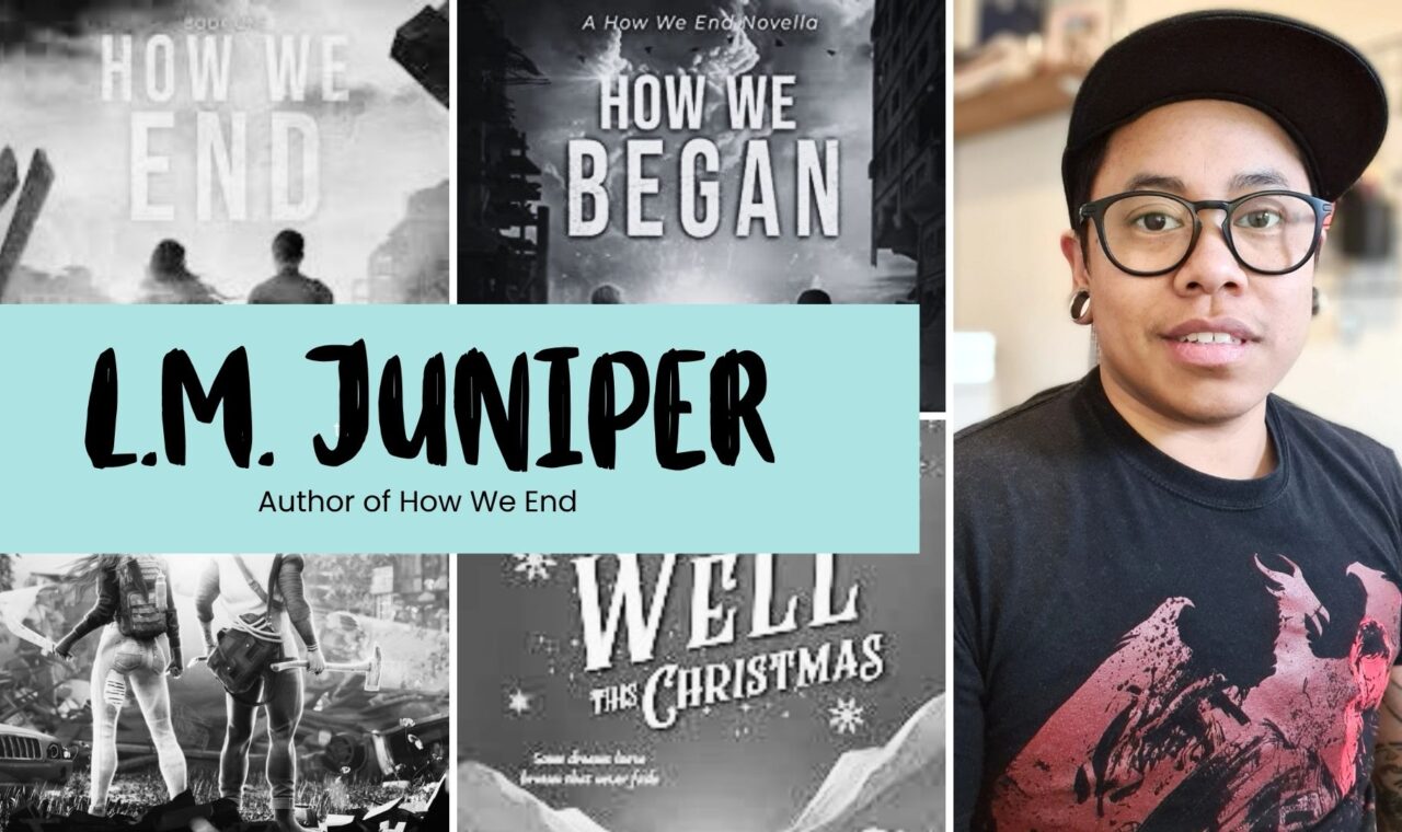 Image of Indonesian trans author L.M. Juniper and their books. - Author Spotlight