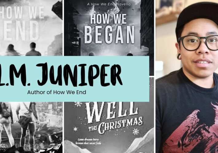 Image of Indonesian trans author L.M. Juniper and their books. - Author Spotlight